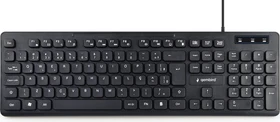 Gembird Multimedia Keyboard, schwarz, USB, DE (KB-MCH-04-DE)