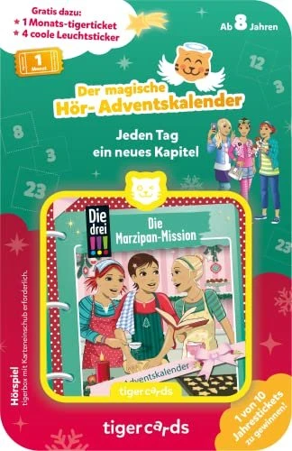 Tiger Media Tigercard Hör-Adventskalender Die drei !!! - Die Marzipan-Mission