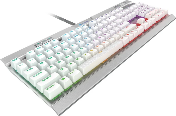 Corsair Gaming K70 RGB MK.2 SE, PBT, MX SPEED RGB Silver, USB, US