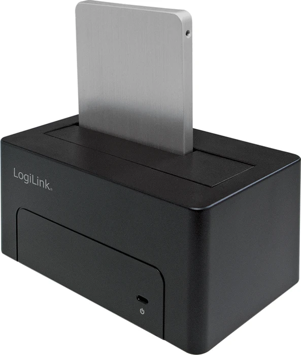 LogiLink USB 3.1 Quickport für 2.5"/3.5" SATA HDD/SSD schwarz, USB-C 3.1