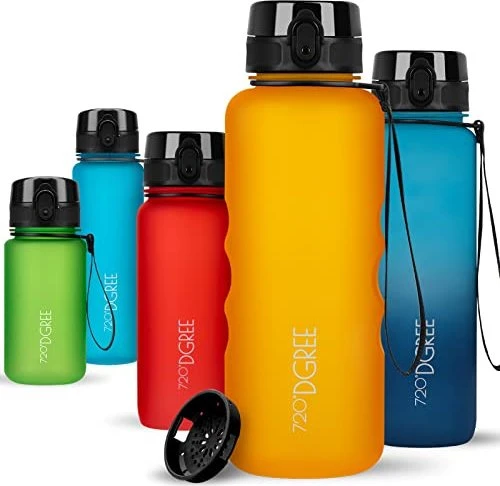 720°DGREE uberBottle softTouch Trinkflasche 1.5l honey yellow