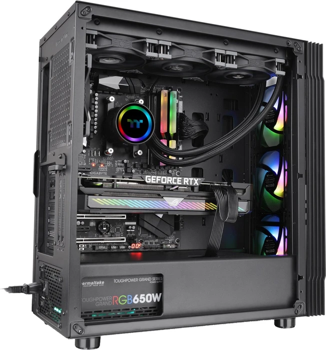 Thermaltake Tarvos, schwarz, Core i5-12600, 16GB RAM, 1TB SSD, GeForce RTX 3080