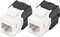 Digitus Keystone Modul RJ-45 Buchse via Verlegekabel Cat6, 2er-Pack Vorschaubild