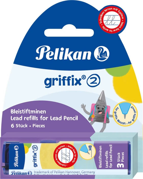Pelikan griffix Druckbleistiftmine HB 2.0mm graphit, 2er-Pack, Blister