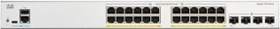 Cisco Catalyst 1300 Rackmount Gigabit Managed Switch, 24x RJ-45, 4x SFP, 195W PoE+ (C1300-24P-4G)