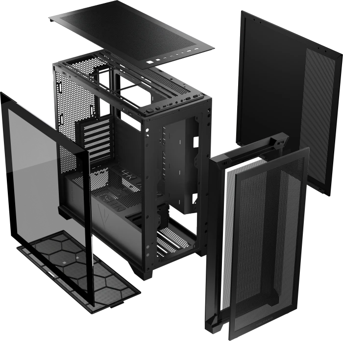 Modecom Volcano Expanse S Midi Black, Glasfenster