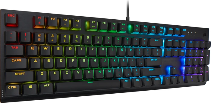 Corsair K60 RGB PRO Low Profile, MX LOW PROFILE RGB SPEED, USB, DE