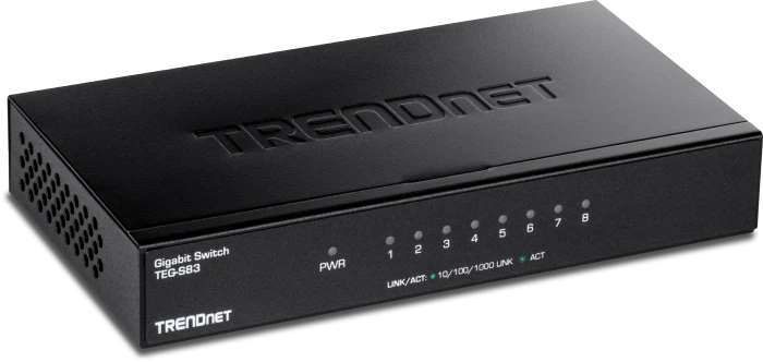 TRENDnet TEG-S Desktop Gigabit Switch, 8x RJ-45