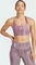 adidas Powerimpact Training Medium-Support 3-Streifen Sport-BH glory grey/shadow fig (Damen) Vorschaubild