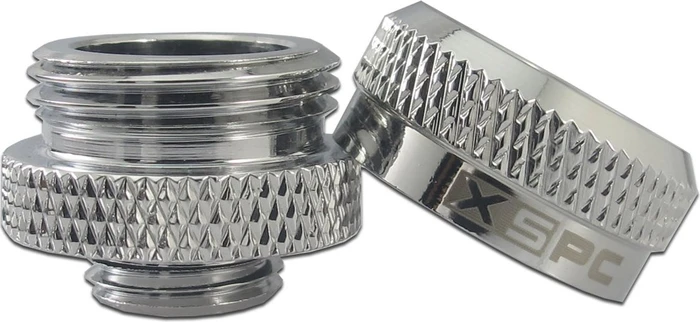 XSPC Rohranschluss G1/4" auf 14/10mm, verchromt, 8er-Pack