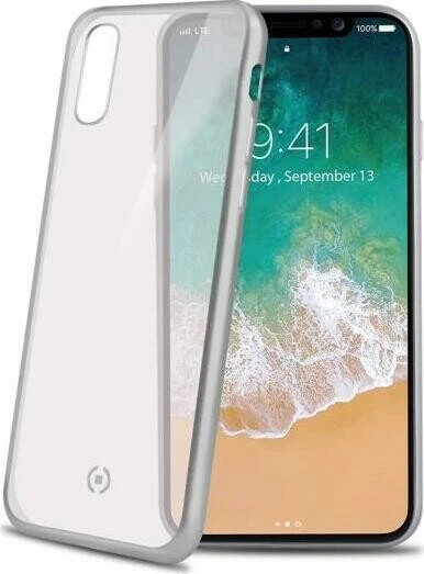 Celly Laser Matt für Apple iPhone X silber