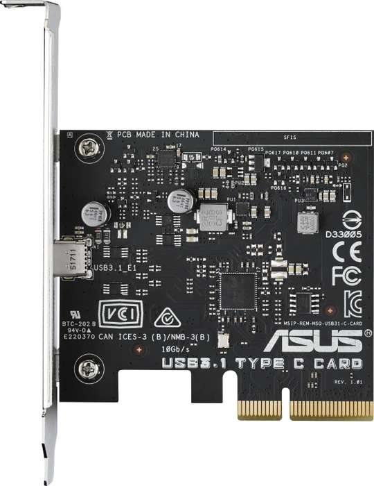 ASUS USB 3.1 Type-C Card, 1x USB-C 3.1, PCIe 2.0 x4