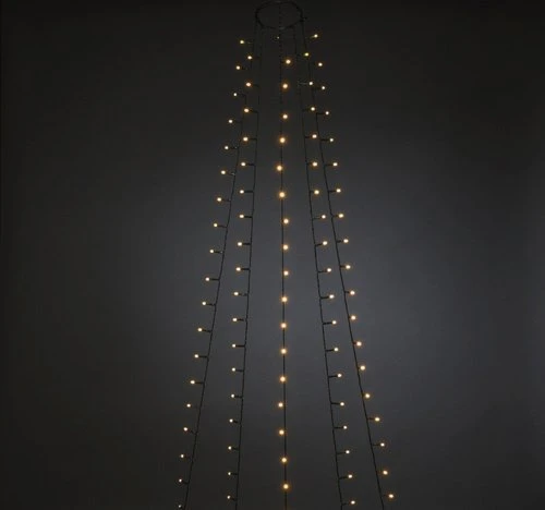 Konstsmide Lichterkette Baummantel grün LED 200x bernstein