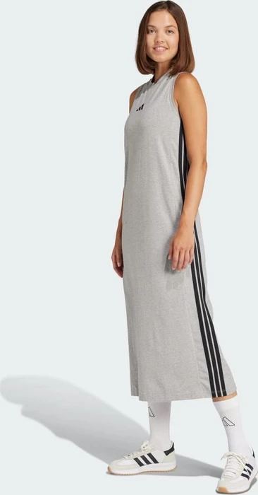 adidas Essentials 3-Streifen Long Racerback Kleid (Damen)