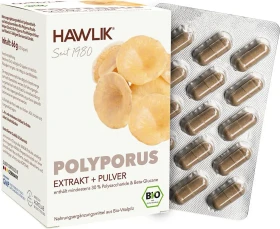 Hawlik Bio Polyporus Extrakt+Pulver Kapseln, 120 Stück