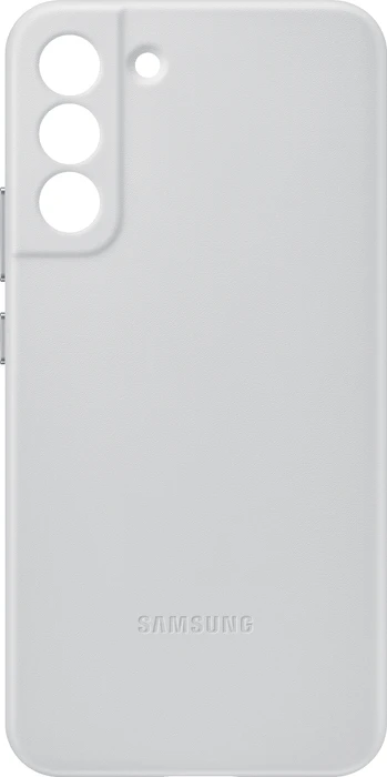 Samsung Leather Cover für Galaxy S22+ Light Gray