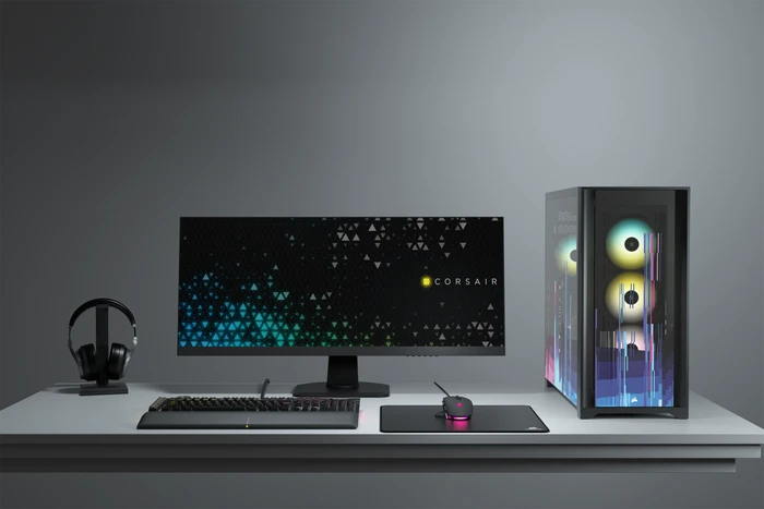 Corsair iCue 5000X RGB Signature Series Glitch, schwarz, Glasfenster