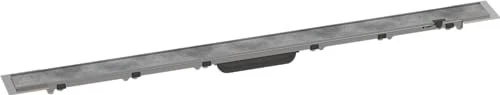 Hansgrohe RainDrain Rock Abdeckung für Duschrinne, edelstahl