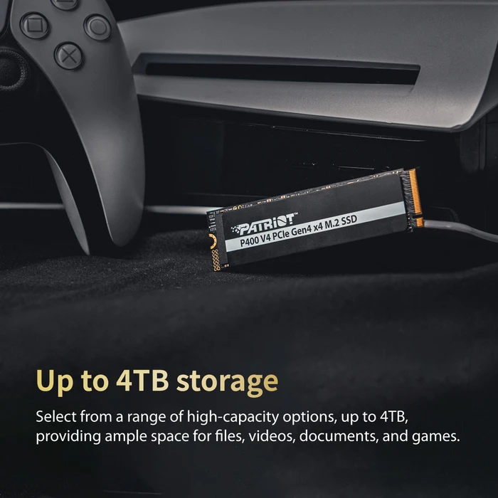 Patriot P400 V4 4TB, M.2 2280 / M-Key / PCIe 4.0 x4, Kühlkörper