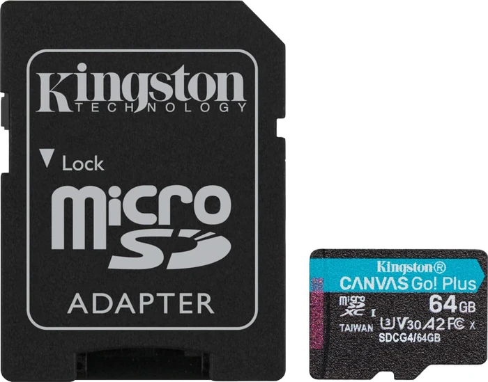 Kingston Canvas Go! Plus Gen4 R200 64GB Kit, UHS-I U3, A2, Class 10