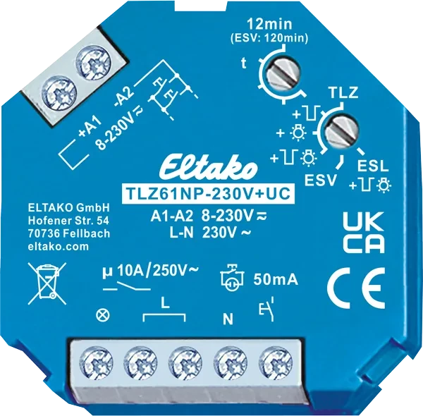 Eltako TLZ61NP-230V+UC Treppenlicht-Zeitschalter