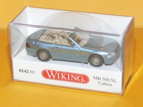 Wiking Modern Edition MB 500 SL Cabrio offen beryll metallic