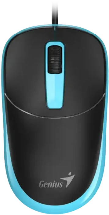 Genius DX-123 Wired Optical Mouse schwarz/blau, USB