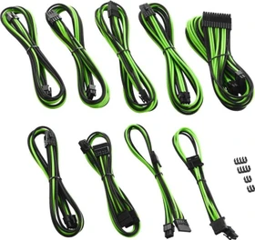 CableMod PRO ModMesh C-Series Cable Kit, RMi, RMx, schwarz/hellgrün (CM-PCSR-FKIT-NKKLG-R)