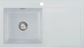 systemceram Mera 90 Einbau Becken links alu