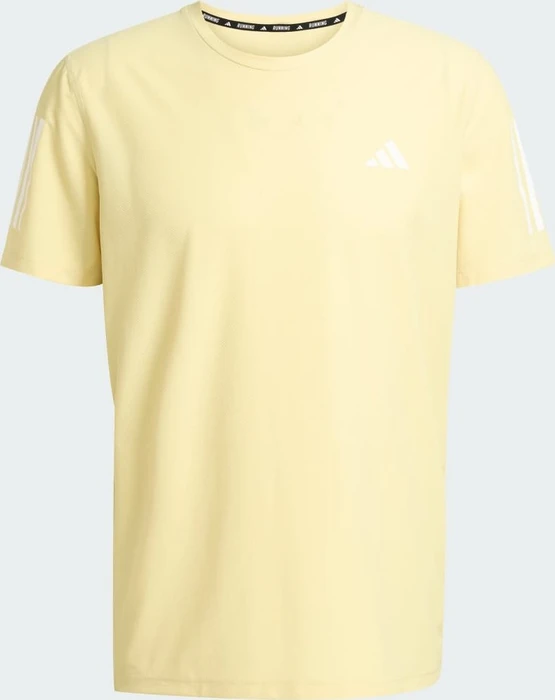 adidas Own the Run Laufshirt kurzarm powder yellow (Herren)