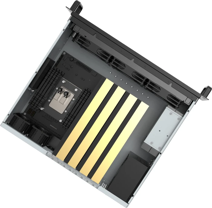 SilverStone RM31-MINI, Rackmount Server, schwarz/grau, 3HE, SFX-L