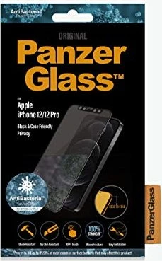 PanzerGlass Edge-to-Edge Case Friendly & Privacy für Apple iPhone 12 Pro/iPhone 12 schwarz