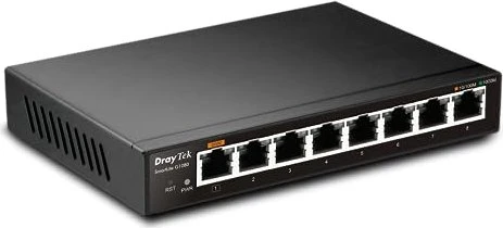 DrayTek VigorSwitch 1080 Desktop Gigabit Smart Switch, 8x RJ-45