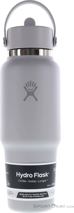 Hydro Flask Wide Mouth Travel Flex Straw Cap Isolierflasche 946ml tonal birch