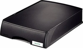Leitz Plus Briefablage mit Schublade, A4, schwarz