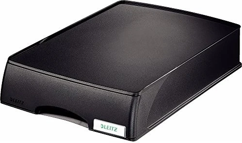 Leitz Plus Briefablage mit Schublade, A4, schwarz
