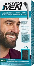 Combe Just for Men Bart und Schnurrbart Brush-In Gel Haarfarbe schwarzbraun, 28.4ml