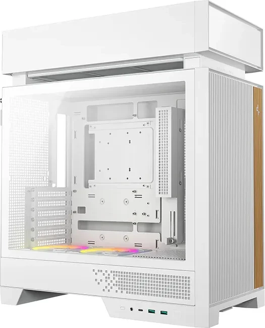 DeepCool CL660, weiß/braun, Glasfenster