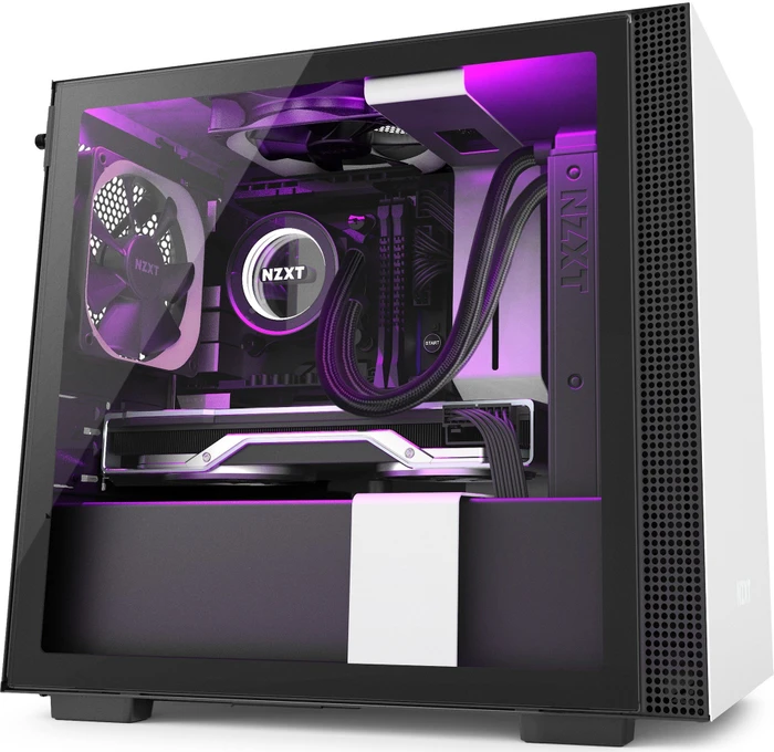 NZXT H210i, weiß, Glasfenster, Mini-ITX