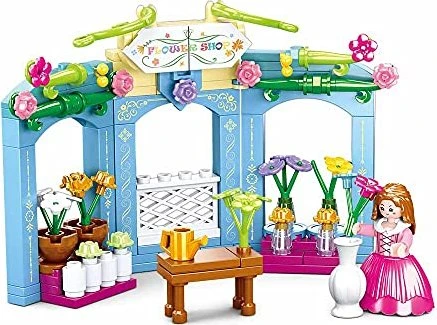 Sluban Girl's Dream Village Flower Shop