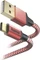 Hama Ladekabel Reflective USB-A/USB-C 1.5m Nylon rot Vorschaubild