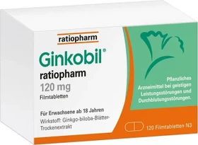 Ginkobil ratiopharm 120mg Filmtabletten, 120 Stück