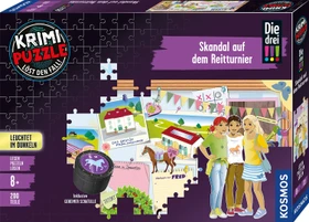 Kosmos Krimi Puzzle Die drei !!! Skandal auf dem Reitturnier