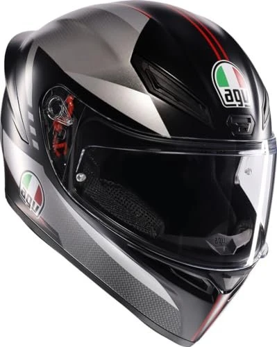AGV K1 S E2206 Lap matt schwarz/grau/rot