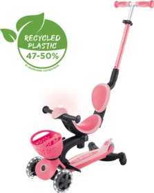 Globber Go Up Baby 360 Lights Kickboard rosa/schwarz
