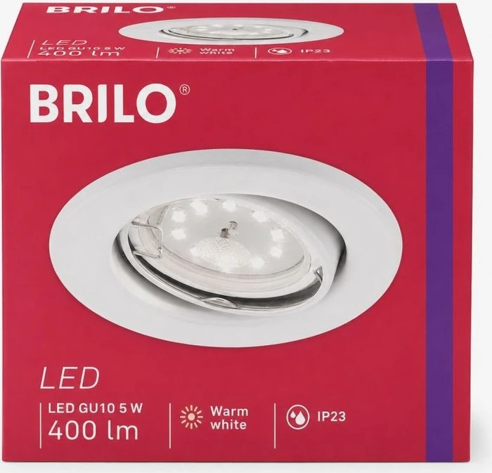 Briloner Fit Move 5W Einbauleuchte rund weiß