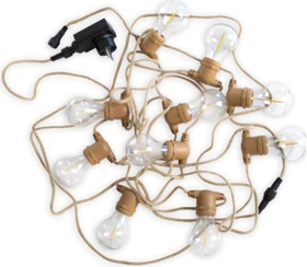 NewGarden Girlande Allegra Lichterkette LED 10x E27 10x warmweiß