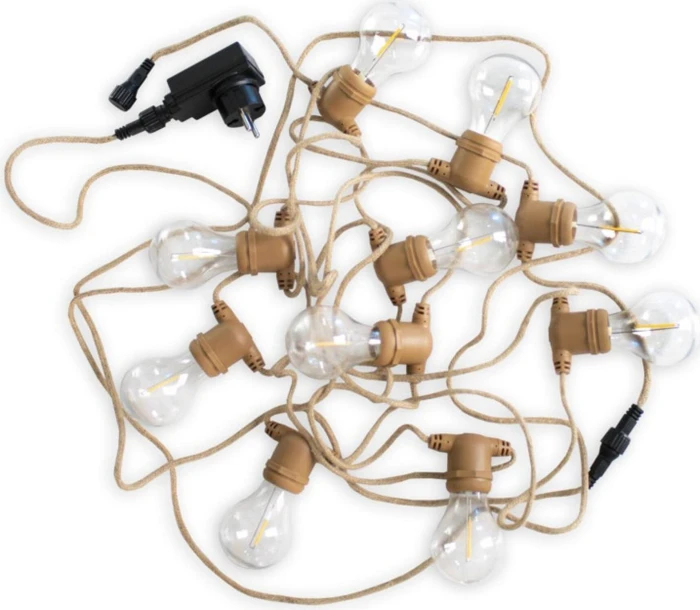 NewGarden Girlande Allegra Lichterkette LED 10x E27 10x warmweiß