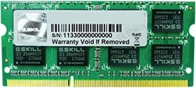 G.Skill SQ Series SO-DIMM 2GB, DDR3-1600, CL9-9-9-28