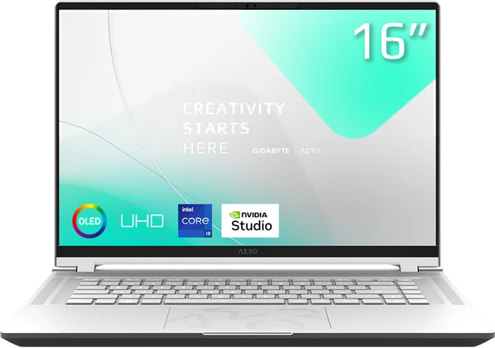 GIGABYTE AERO 16 OLED BSF-73DE994SO, Twilight Silver, Core i7-13700H, 16GB RAM, 1TB SSD, GeForce RTX 4070, DE